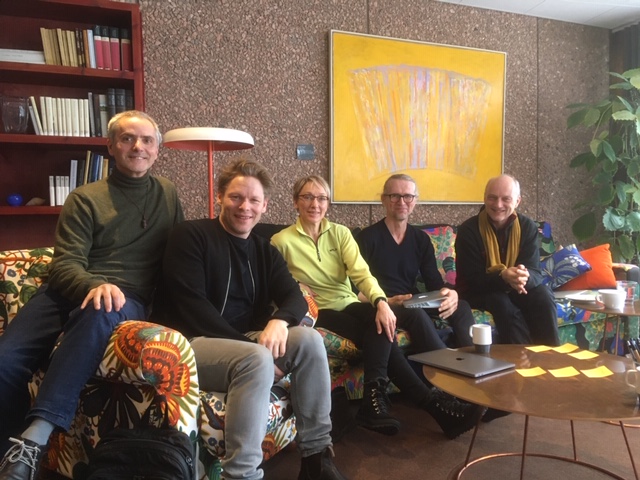 Joao da Silva, Rasmus Ölme, Kirsi Monni, Per Roar and Jeroen Fabius in Hanasaari.