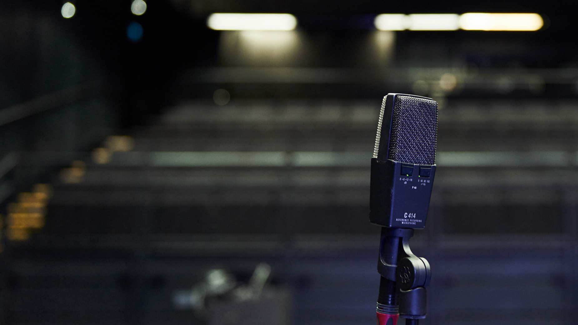 Microphone on a stand