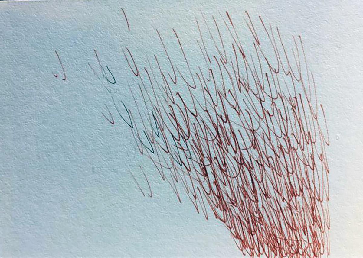 Weather Punctuation Drawing by Nicky Coutts, 2022