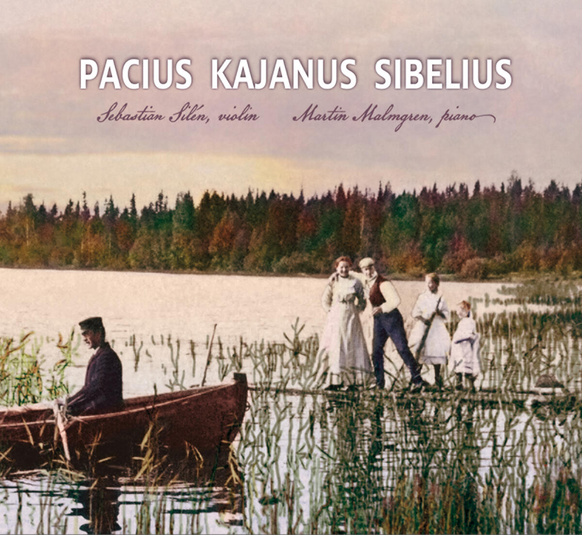 Levyn kansikuva, jossa vanha valokuva veneestä ja perheestä laiturin äärellä.