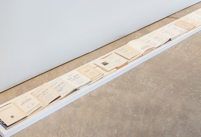 old books in an exhibition