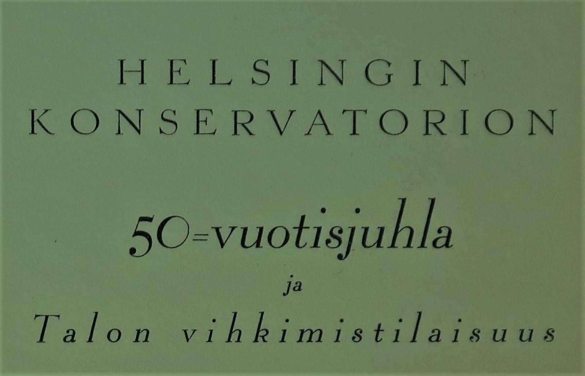 Konservatoriums 50-årsjubileum