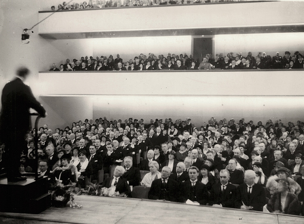 Opening ceremony and the 50th anniversary of the Helsinki Conservatory on 22 May 1932. 