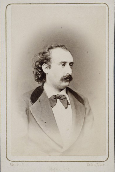 Kapellimestari Nathan B. Emanuel. Kuva : Charles Riis 1870. SLSA 1270 Svenska Teaterns arkiv