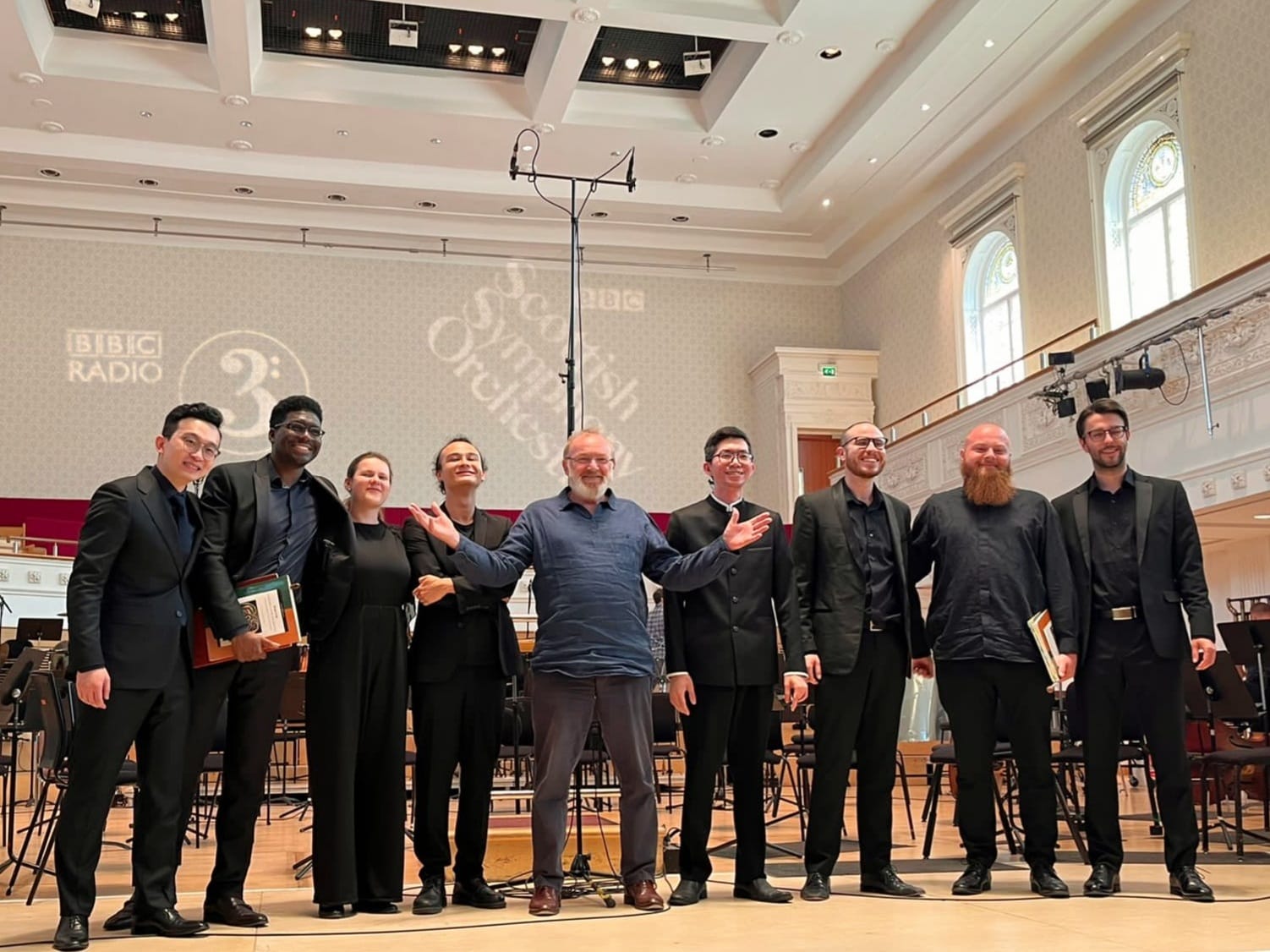 Conducting student meets the BBC Scottish Symphony Orchestra