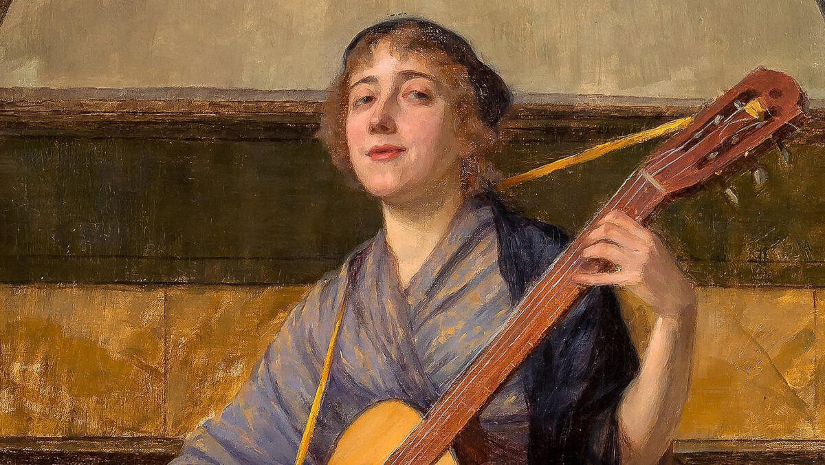 Maria Wiik`s painting Balladi (1898)
